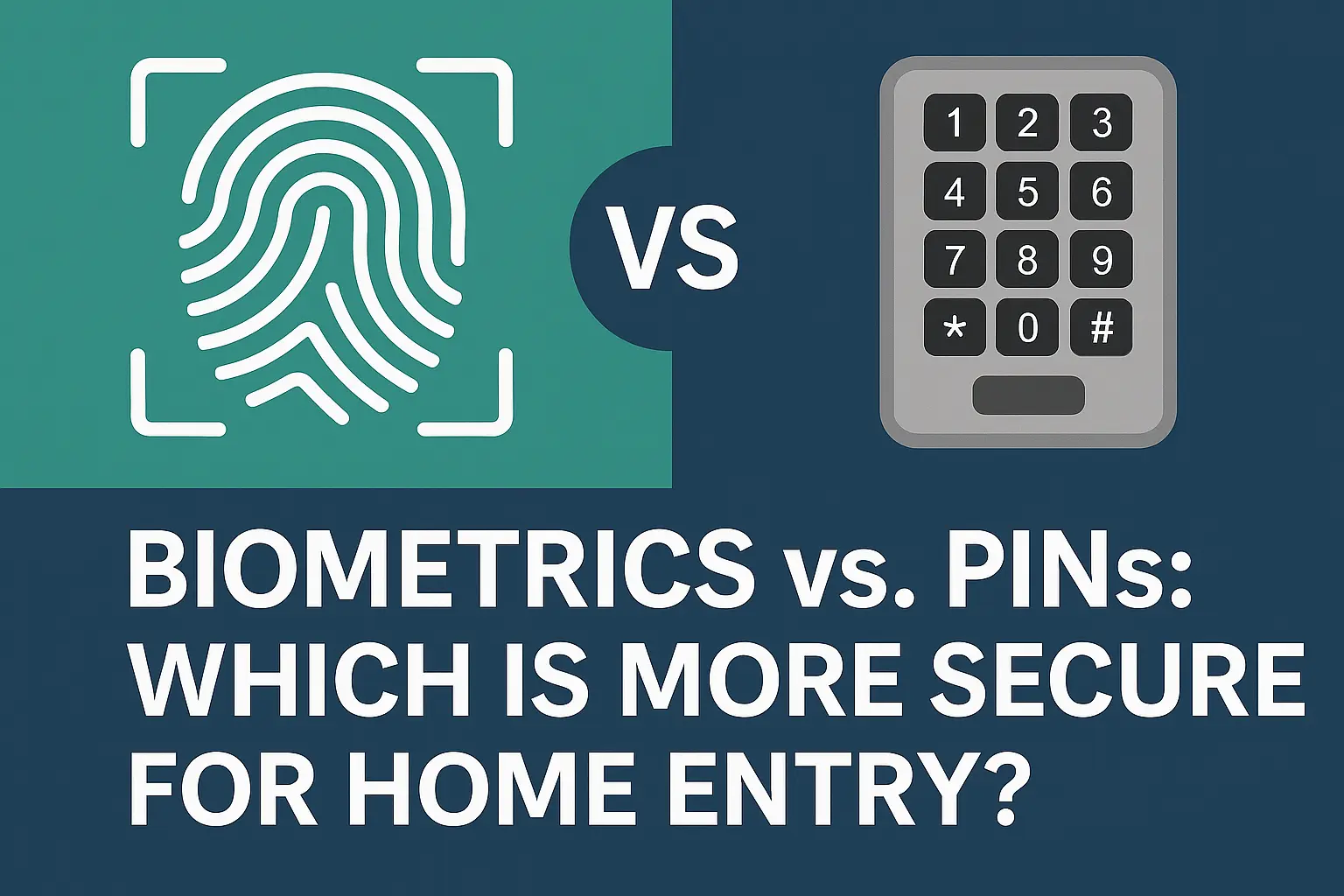 Biometrics vs. PINs: Which is More Secure for Home Entry?